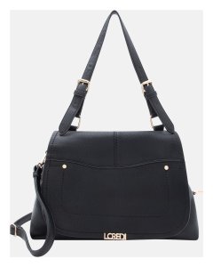 L.Credi Ragda Flap Bag L Black