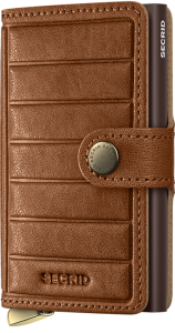 Secrid Miniwallet Premium Emboss Lines Cognac