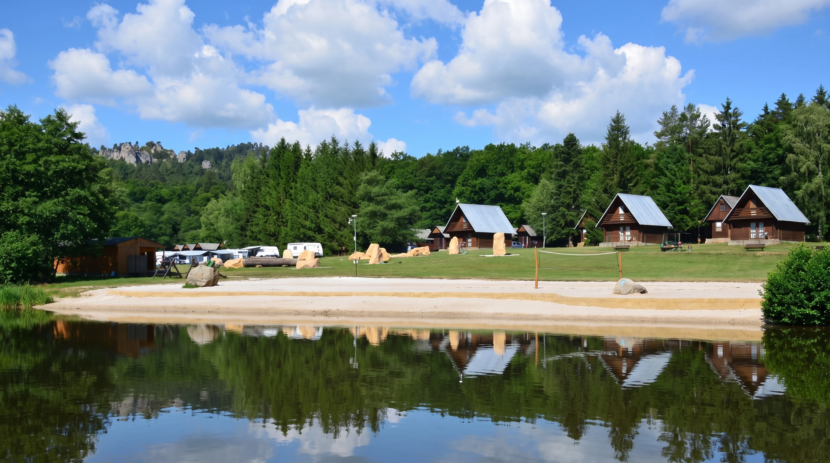 Autocamp Sedmihorky in het Boheems Paradijs